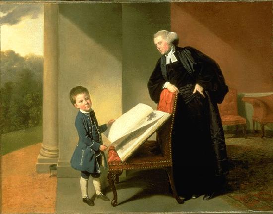 Johann Zoffany The Reverend Randall Burroughs and his son Ellis